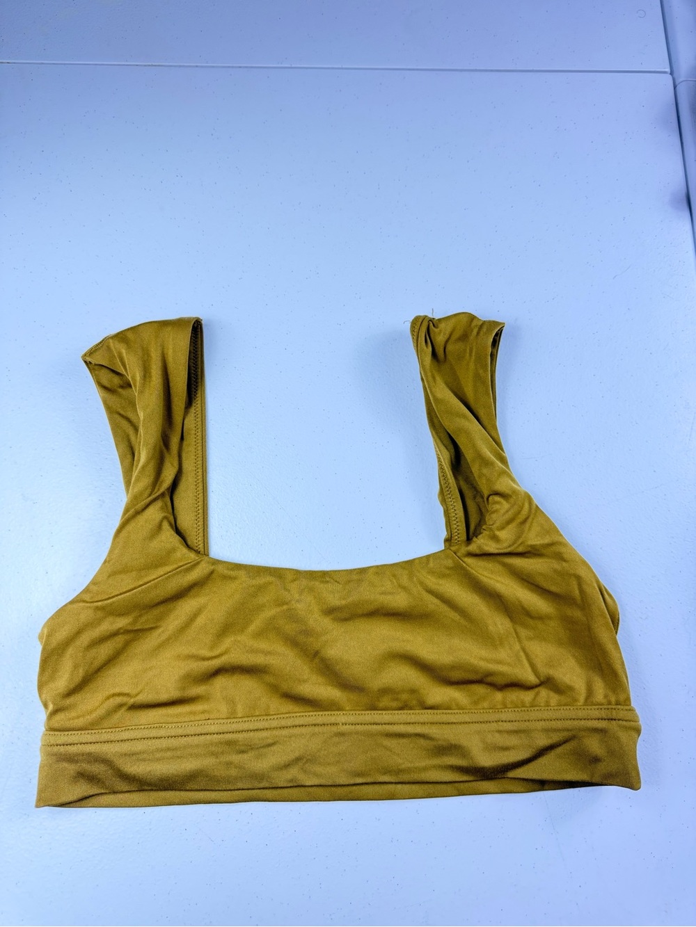 Offline aerie Women's Stretch Scoop Neck Bralette - Mustard
